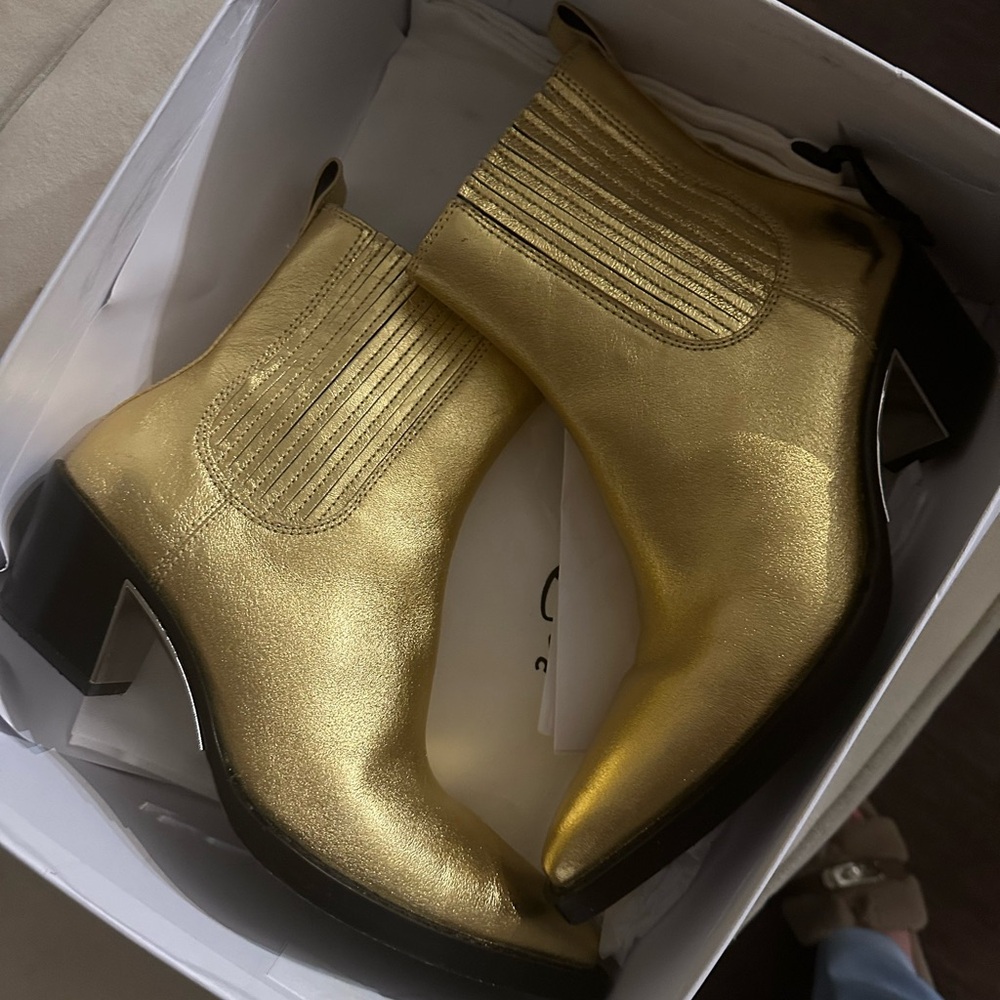 3.1 Phillip Lim downtown Chelsea boot gold